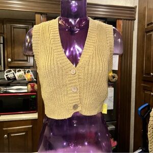 Forever 21 Women's Tan Sweater Vest